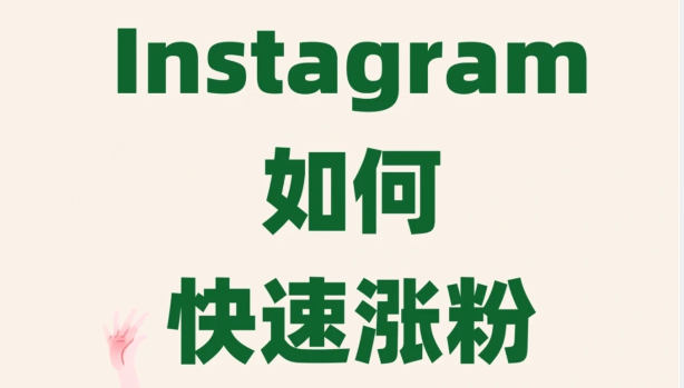 instagrar如何快速涨粉？ins涨粉小技巧