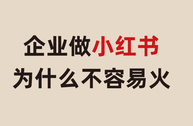 如何运营企业小红书号？小红书企业号运营