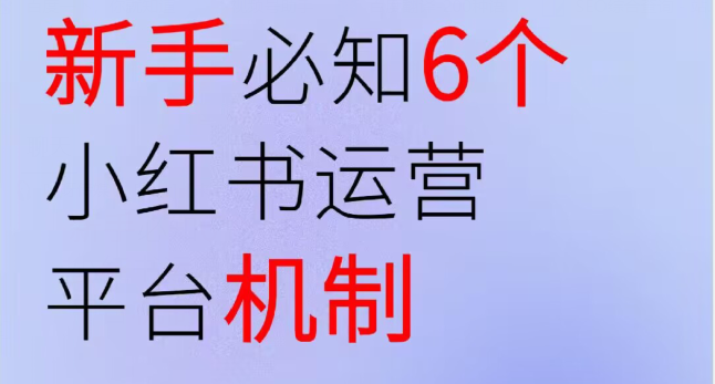 小红书运营平台机制，小红书运营怎么做