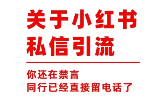 小红书导流禁言了怎么办？这才是小红书私信导流不禁言的正确方式