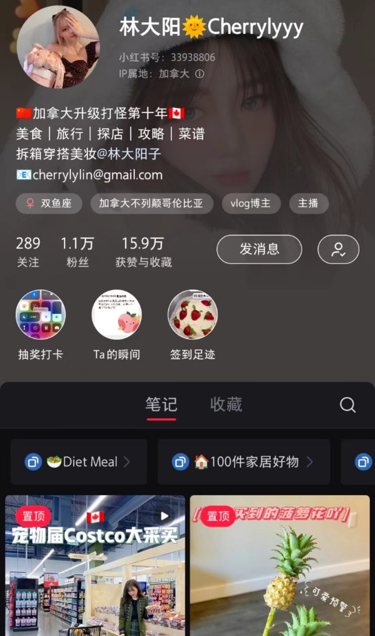 小紅書海外个人IP