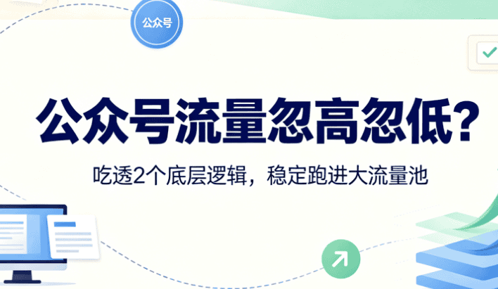 微信公眾號流量忽高忽低的原因與解決方案.